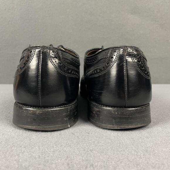 Allen Edmonds McAllister Shoes Mens Size 11 C Black Wingtip Oxford Made USA main image 7